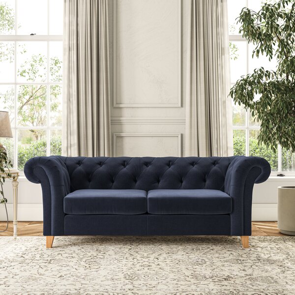 Pimlico 3 Seater Sofa House Velvet Luxe Navy