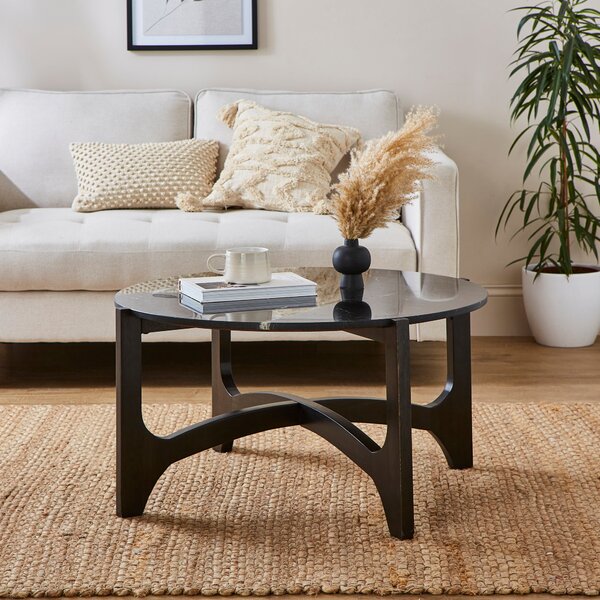 Jae Coffee Table, Marble Black