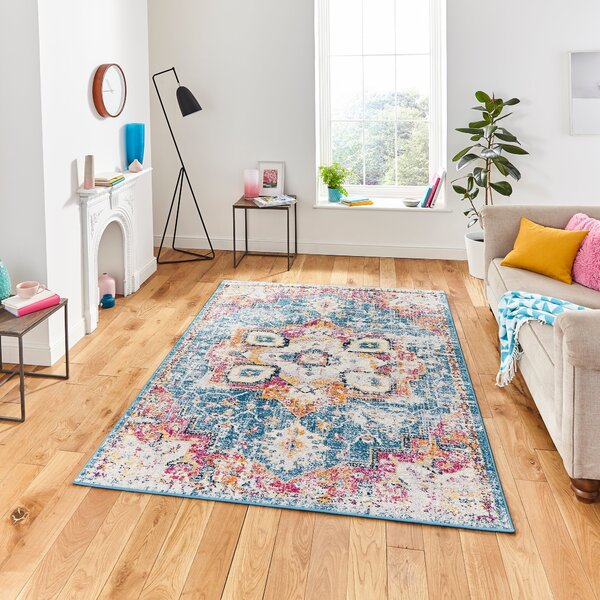 Boston G0532 Rug Blue Fuschia