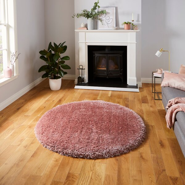 Montana 150cm x 150cm Circle Rug Rose