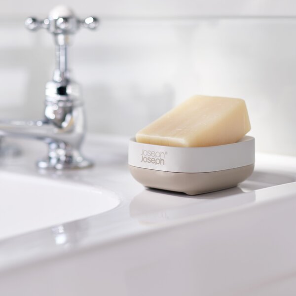 Slim Compact Soap Dish Ecru (Cream)