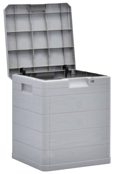 Garden Storage Box 90 L Light Grey