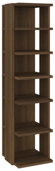 Shoe Rack Brown Oak 27.5x27x102 cm Engineered Wood