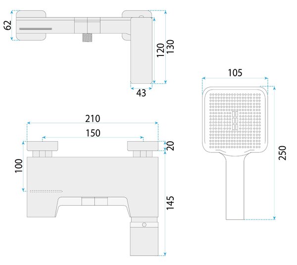 Bath faucet PREMIUM REA Joe Titan