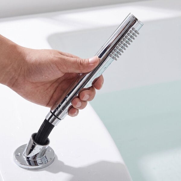 3-Hole Bathtub Faucet Rea Lungo Chrome