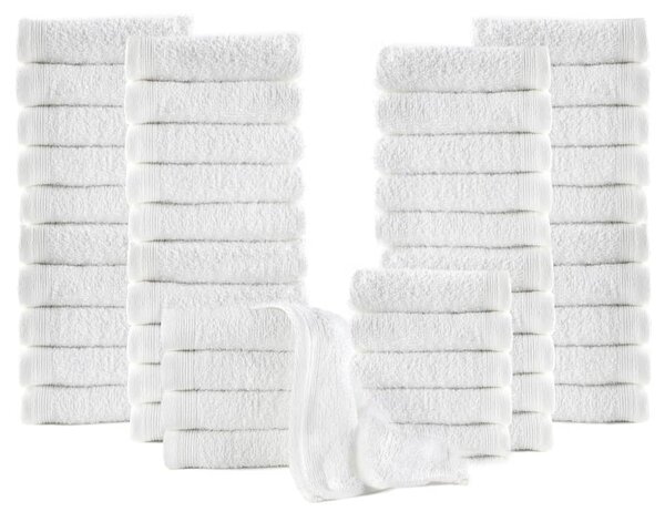Guest Towels 50 pcs Cotton 350 gsm 30x30 cm White