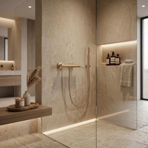 Bathtub faucet REA Venti Brush Gold