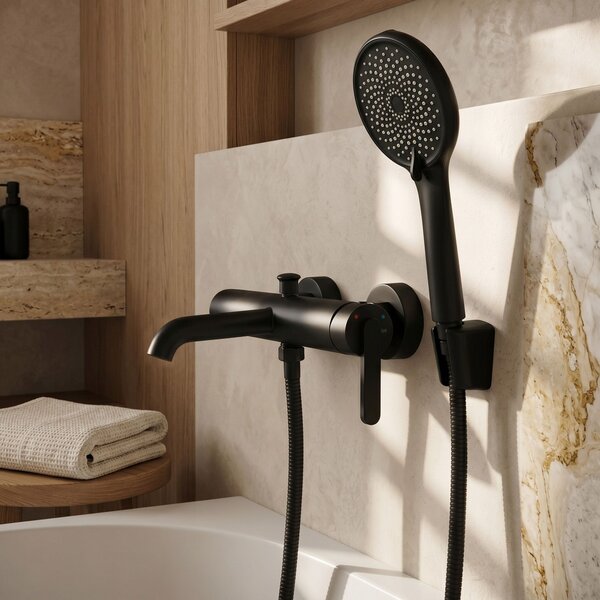Bath faucet REA Ontario Side Black
