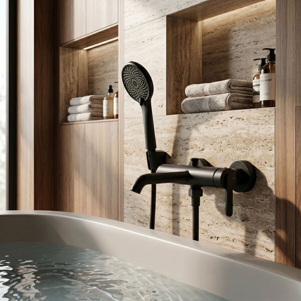 Bath faucet REA Ontario Side Black