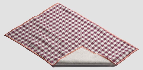 Piglet Berry Gingham Linen Placemat Set of 4 Size 35 x 50cm