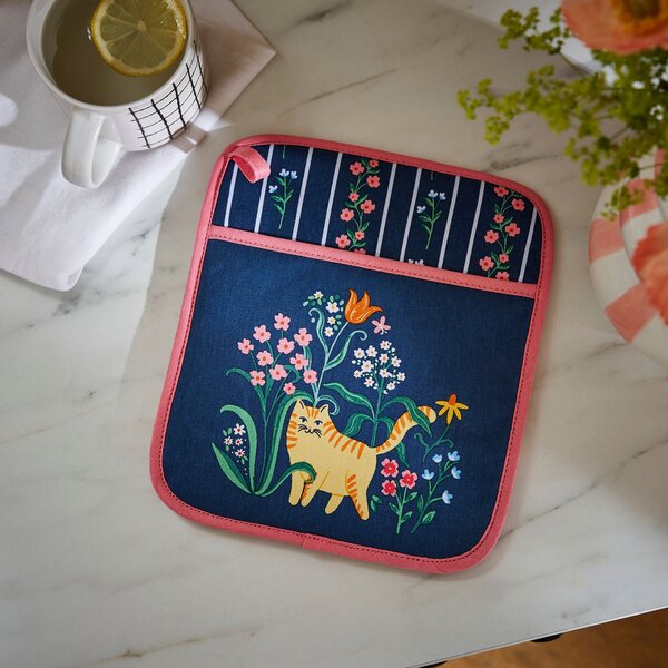 Ulster Weavers Marmalade Meadow Thermal Pot Mitt Oven Glove Navy