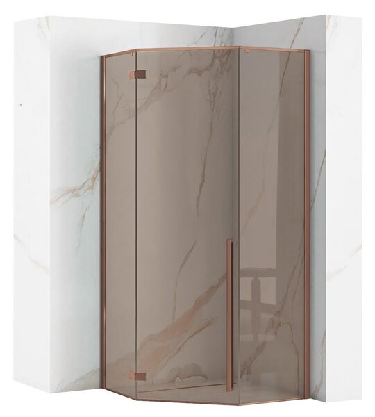 Shower enclosure DIAMOND 90x90 COPPER BRUSH