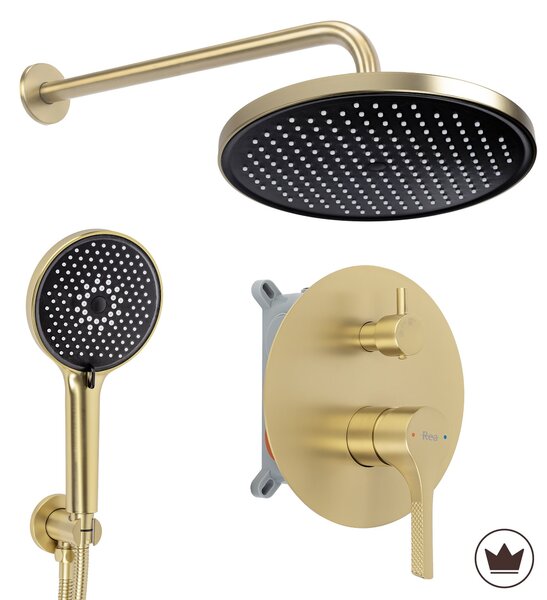 Shower system Rea Maxim Brush Gold + BOX