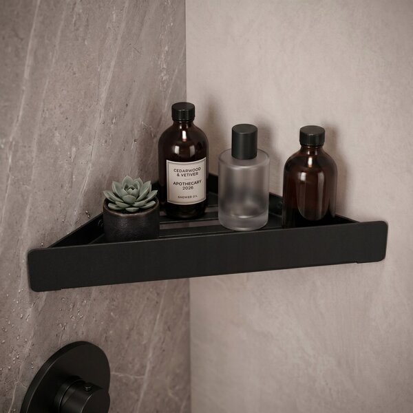Bathroom shelf SF07 black matt