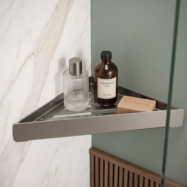 Bathroom shelf SF07 steel brush