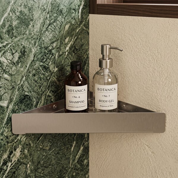 Bathroom shelf SF07 steel brush