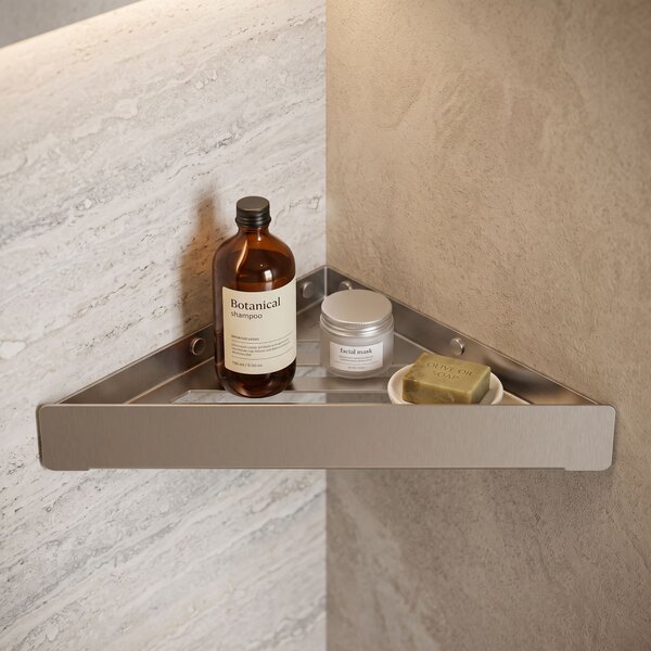 Bathroom shelf SF07 steel brush