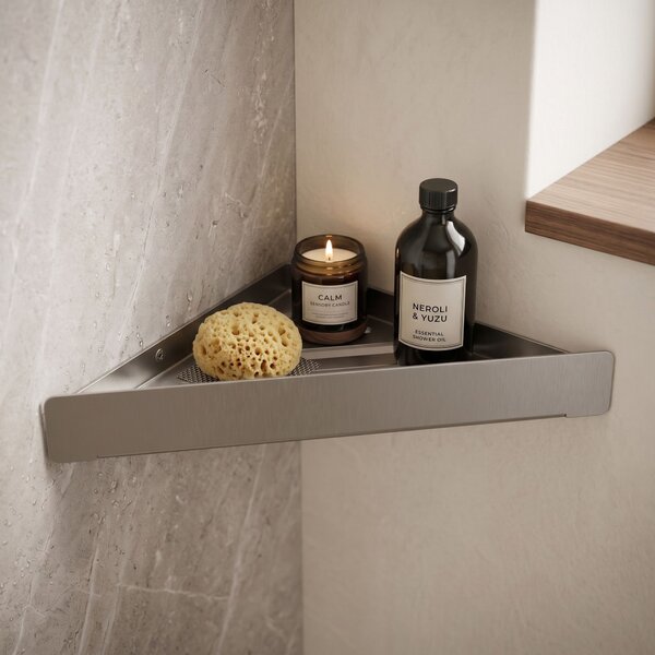 Bathroom shelf SF07 steel brush
