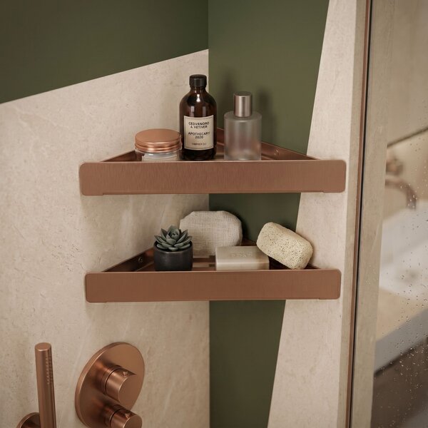 Bathroom shelf SF07 brush copper