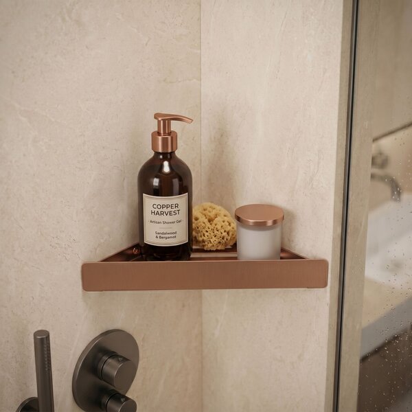 Bathroom shelf SF07 brush copper