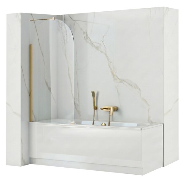 Bathtub screen Rea Travis Gold Brush 80