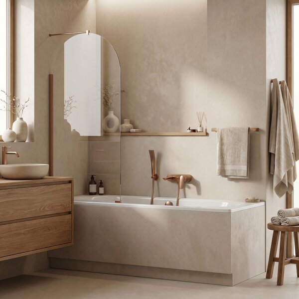 Bathtub screen Rea Travis Copper Brush 80