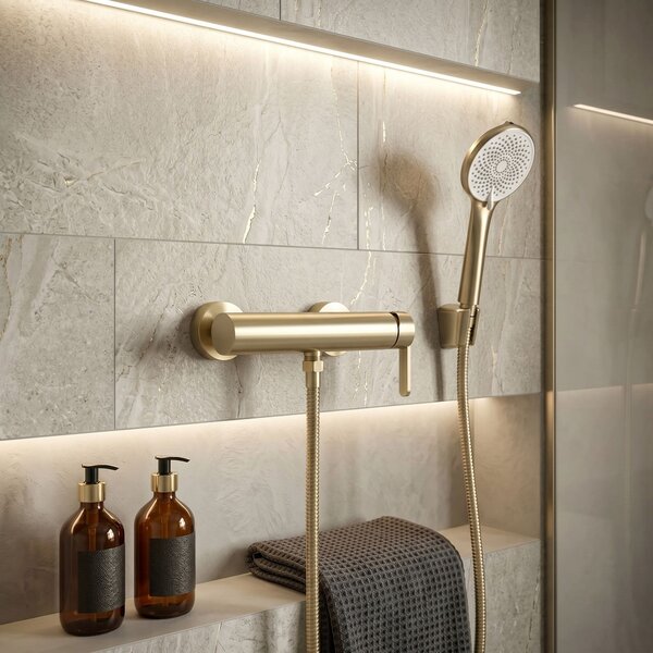 Bathtub faucet REA Ontario Side Brush Gold