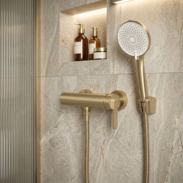 Bathtub faucet REA Ontario Side Brush Gold