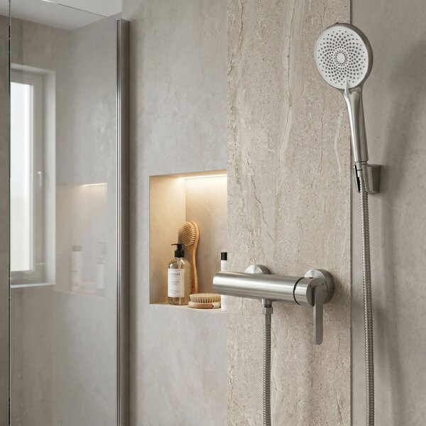 Bathtub faucet REA Ontario Side Brush Nickel