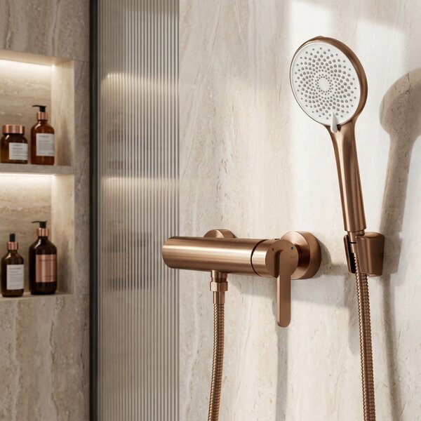 Bathtub faucet REA Ontario Side Brush Copper