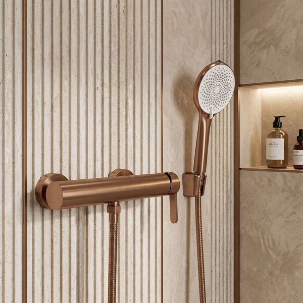 Bathtub faucet REA Ontario Side Brush Copper