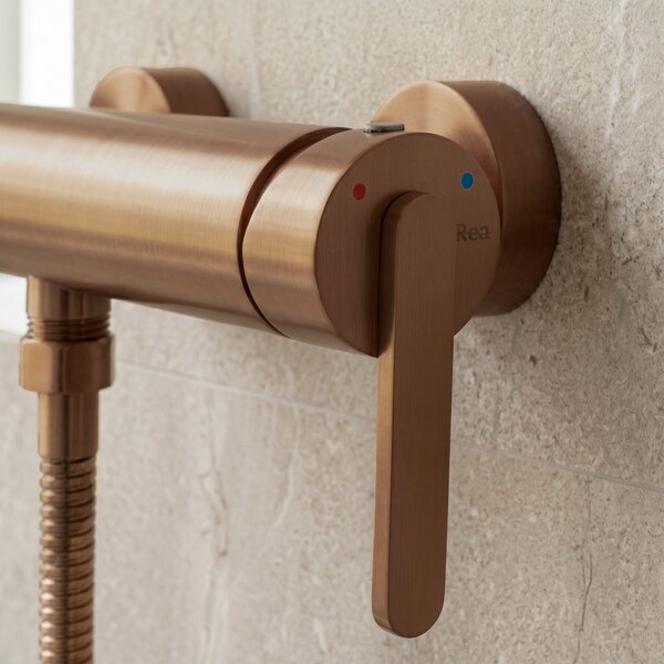 Bathtub faucet REA Ontario Side Brush Copper