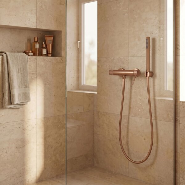Bathtub faucet REA Venti Brush Copper