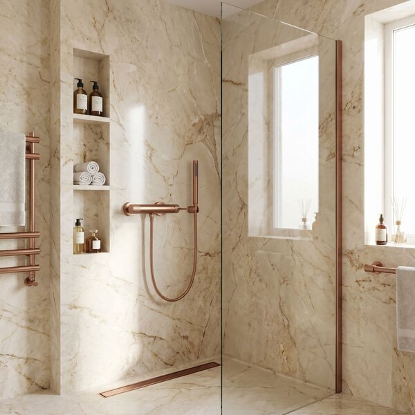 Bathtub faucet REA Venti Brush Copper
