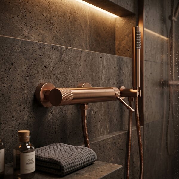 Bathtub faucet REA Venti Brush Copper