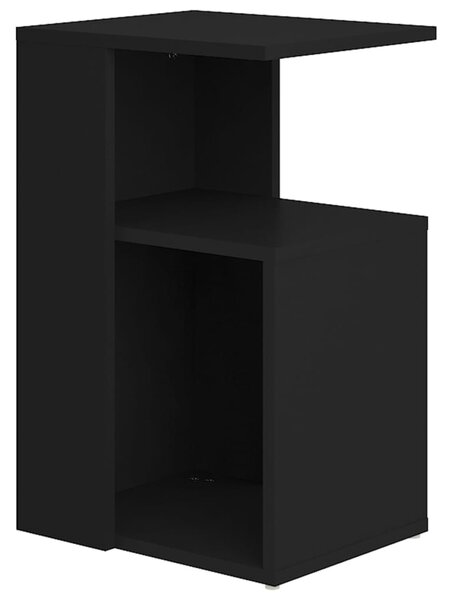 Side Table Black 36x30x56 cm Engineered Wood