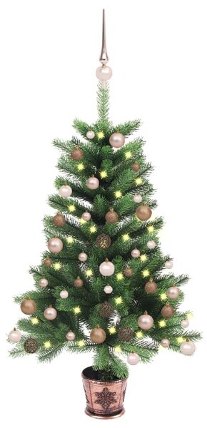 Artificial Christmas Tree with LEDs&Ball Set 65 cm Green