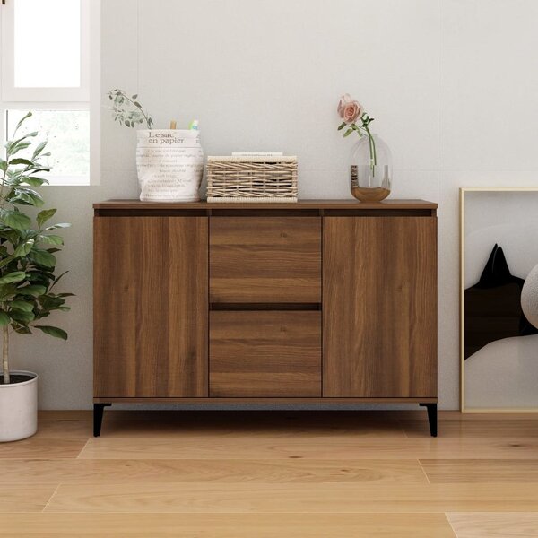 Sideboard Brown Oak 104x35x70 cm Engineered Wood