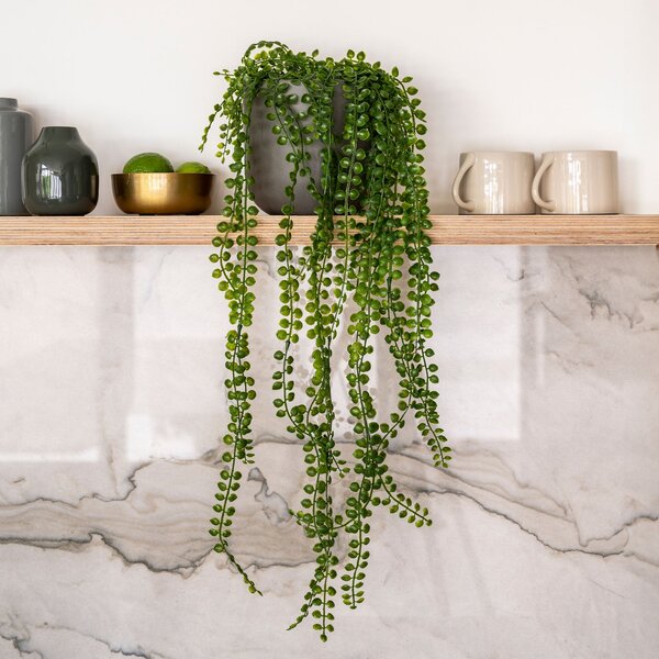 Artificial Hanging Ficus Pumila Green