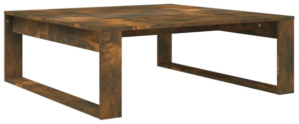 Coffee Table Smoked Oak 100x100x35 cm Engineered Wood