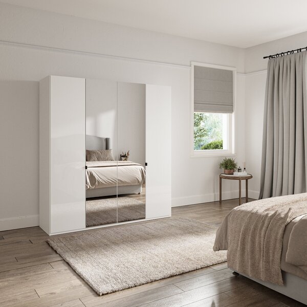 Kahla 2m 4 Door Wardrobe Off-White