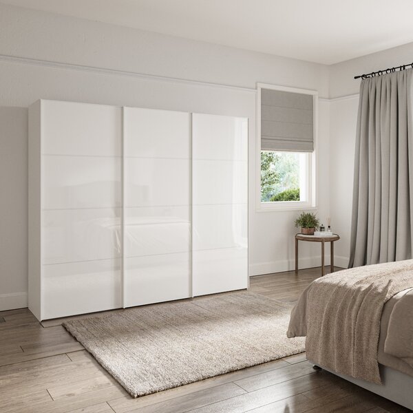 Altena 2.5m Sliding Wardrobe Off-White