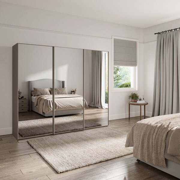 Altena 2.5m Sliding Wardrobe Pebble