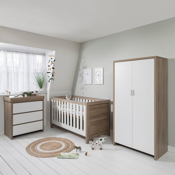 Tutti Bambini Modena 3 Piece Nursery Furniture Set White