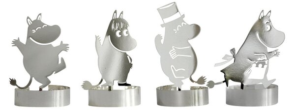 Pluto Design Moomin candle decoration silver