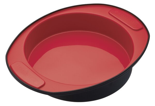 MasterClass Smart Silicone Round Cake Pan 20.5cm Red