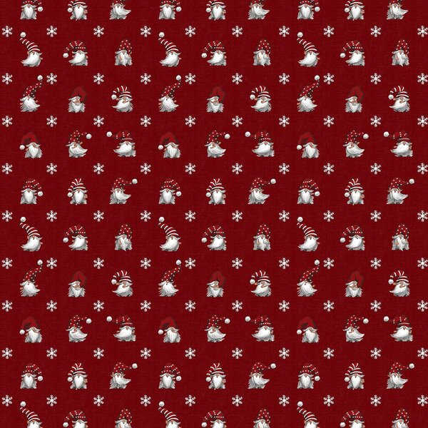 Arvidssons Textil Julian and Co. Christmas fabric Red