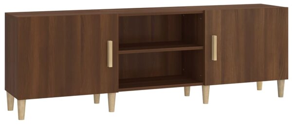 TV Cabinet Brown Oak 150x30x50 cm Engineered Wood