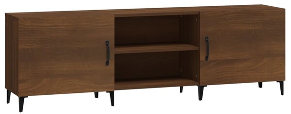 TV Cabinet Brown Oak 150x30x50 cm Engineered Wood