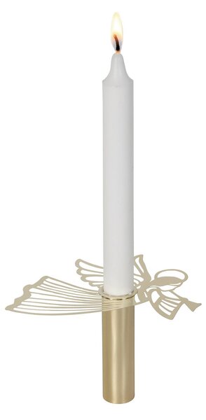 Pluto Design Candle holder flying angel gold